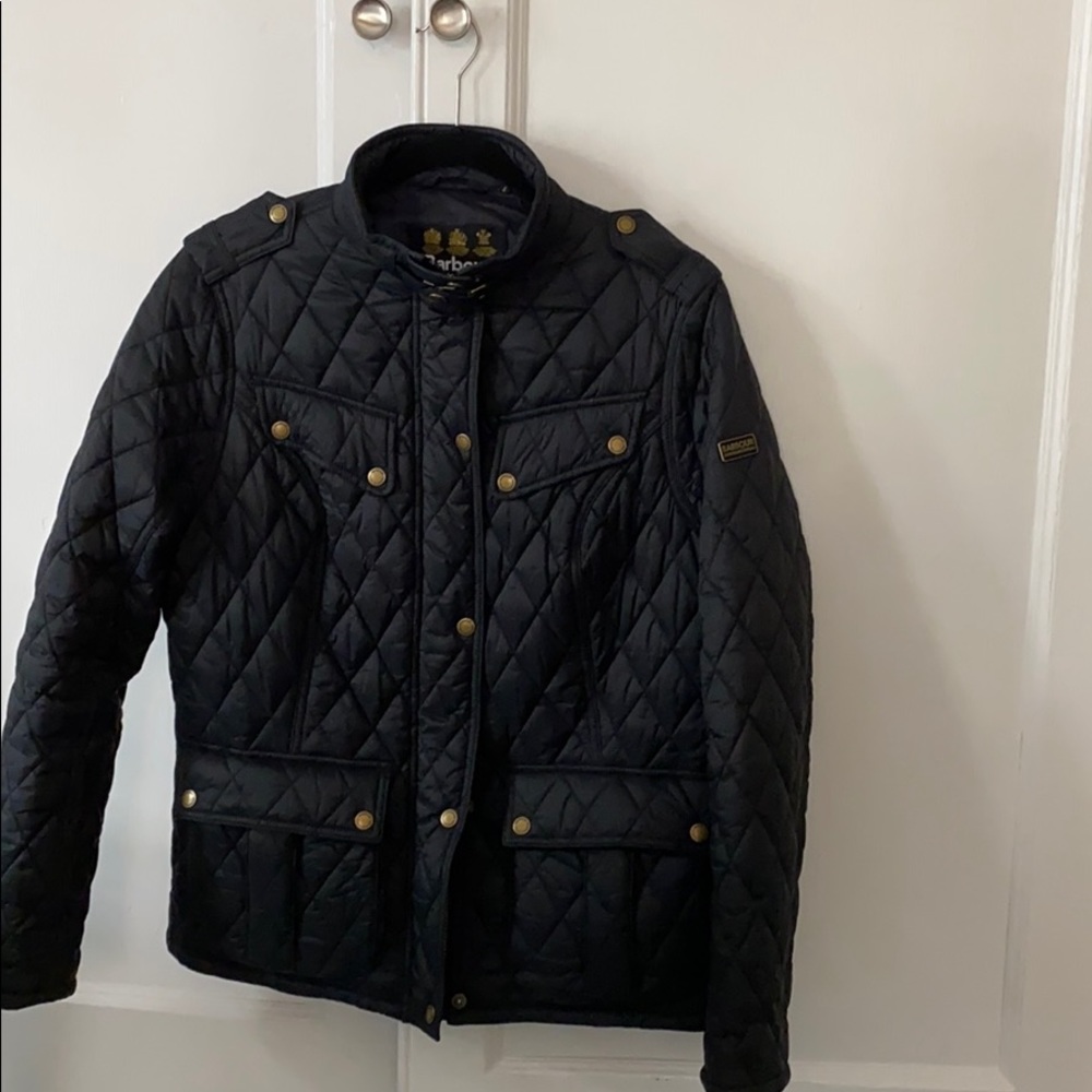 Barbour motorcycle jacket. Contemporary style.